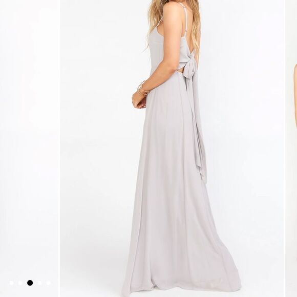 Show Me Your Mumu Lauren Tie‎ Chiffon Maxi Dress Size Medium NEW - Picture 8 of 16